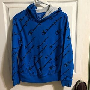 Champion Blue Logo Men's Hoodie